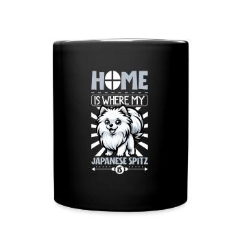 Accueil - Japan-Spitz - Mug uni - noir - Devant
