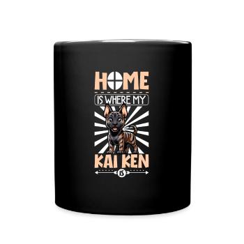 Zuhause - Kai Ken - Tasse einfarbig - Schwarz - Vorne