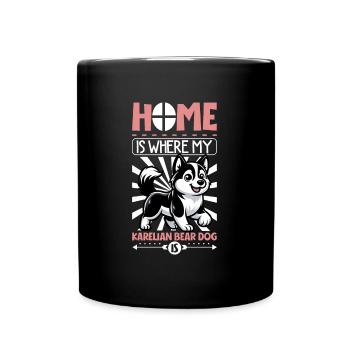 Home - Karelian Bear Dog - Full Colour Mug - black - Front