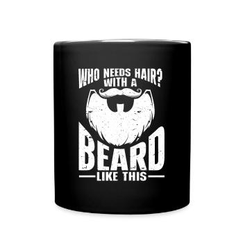 Beards Sayings For Men Bearded Father - Full Colour Mug - black - Front