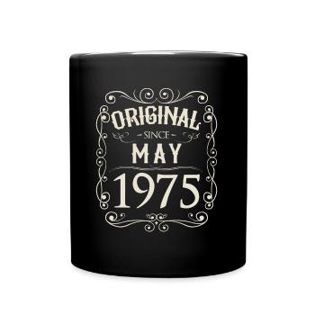 Vintage - Original depuis l'anniversaire de mai 1975 - Mug uni - noir - Devant