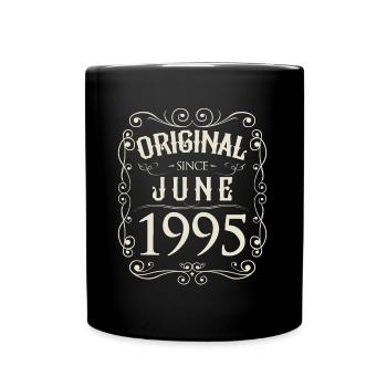 Vintage - Original depuis l'anniversaire de juin 1995 - Mug uni - noir - Devant