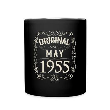 Vintage - Original depuis l'anniversaire de mai 1955 - Mug uni - noir - Devant