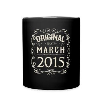 Vintage - Original depuis l'anniversaire de mars 2015 - Mug uni - noir - Devant