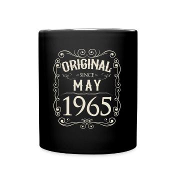 Vintage - Original depuis l'anniversaire de mai 1965 - Mug uni - noir - Devant