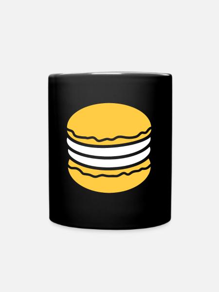 macaron - Mug uni - noir