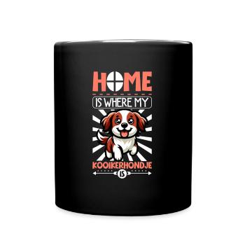 Home - Nederlandse Kooikerhondje - Full Colour Mug - black - Front