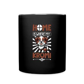 Zuhause - Kromfohrländer - Tasse einfarbig - Schwarz - Vorne