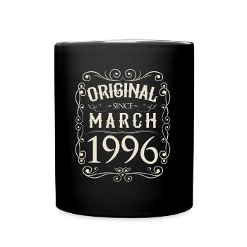 Millésime - Original depuis mars 1996 Anniversaire - Mug uni - noir - Devant