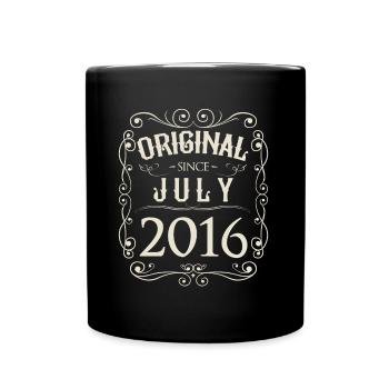 Vintage - Original since July 2016 Birthday - Full Colour Mug - black - Front