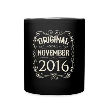 Vintage - Original since November 2016 Birthday - Full Colour Mug - black - Front