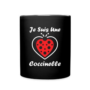 Citation Humour Petite coccinelle - Mug uni - noir - Devant