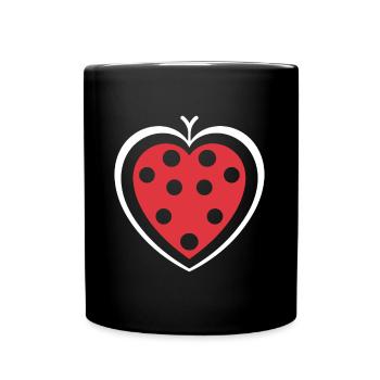 Little Ladybug - Full Colour Mug - black - Front