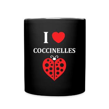 Citation Humour Petite coccinelle - Mug uni - noir - Devant