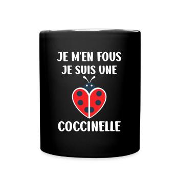 Citation Humour Petite coccinelle - Mug uni - noir - Devant