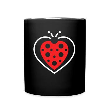 Citation Humour Petite coccinelle - Mug uni - noir - Devant