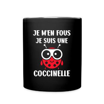 Citation Humour Petite coccinelle - Mug uni - noir - Devant