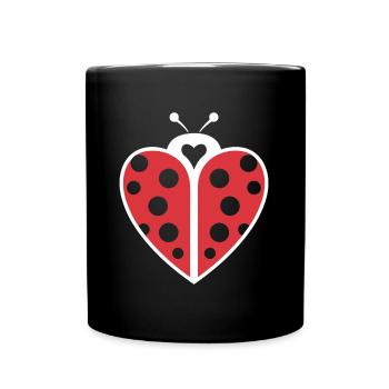 Citation Humour Petite coccinelle - Mug uni - noir - Devant