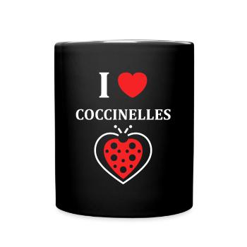 Citation Humour Petite coccinelle - Mug uni - noir - Devant