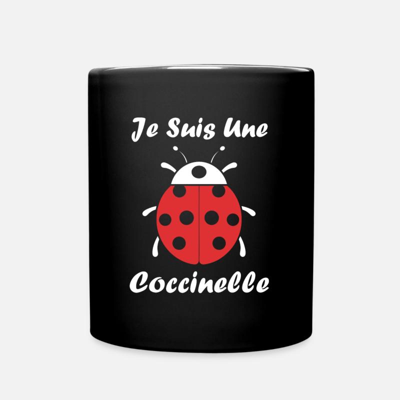Citation Humour Petite coccinelle - Mug uni - noir