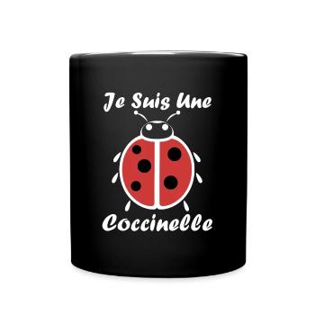 Citation Humour Petite coccinelle - Mug uni - noir - Devant