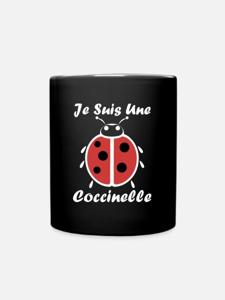 Citation Humour Petite coccinelle - Mug uni - noir