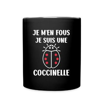 Citation Humour Petite coccinelle - Mug uni - noir - Devant