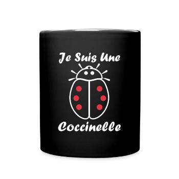 Citation Humour Petite coccinelle - Mug uni - noir - Devant