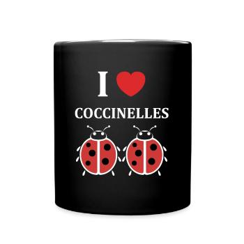 Citation Humour Petite coccinelle - Mug uni - noir - Devant