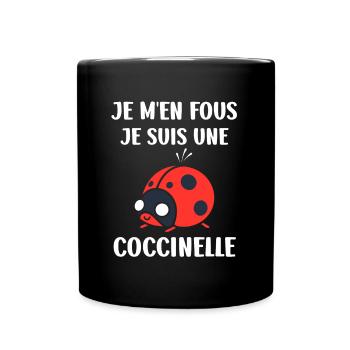 Citation Humour Petite coccinelle - Mug uni - noir - Devant
