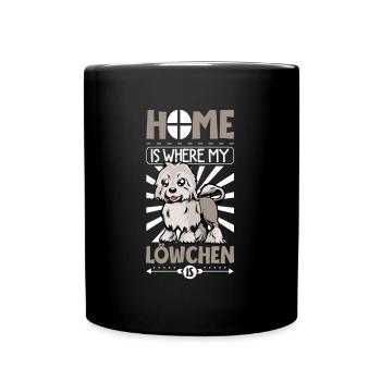 Home - Löwchen - Full Colour Mug - black - Front