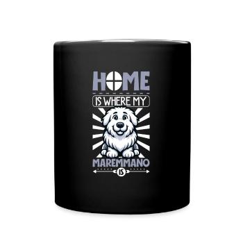 Home - Maremma Abruzzo Shepherd Dog - Full Colour Mug - black - Front