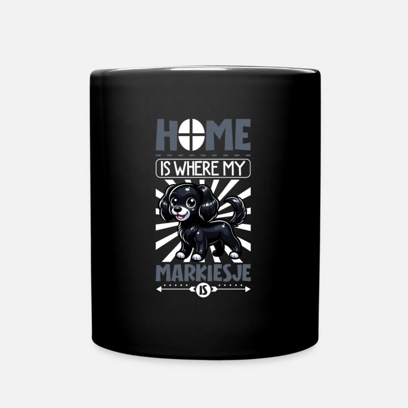 Zuhause - Markiesje - Tasse einfarbig - Schwarz