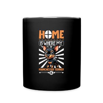 Home - Manchester Terrier - Full Colour Mug - black - Front