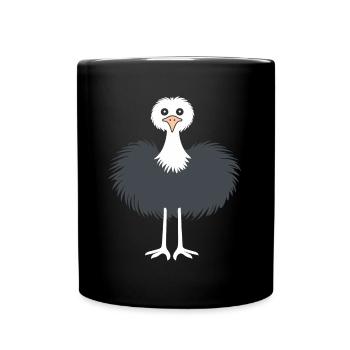 autruche - Mug uni - noir - Devant
