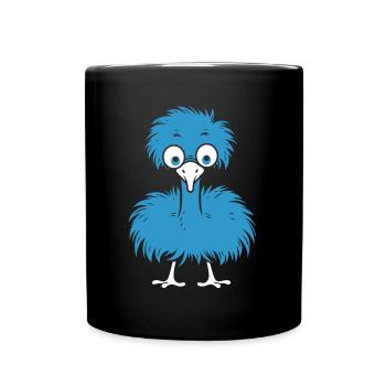 autruche - Mug uni - noir - Devant