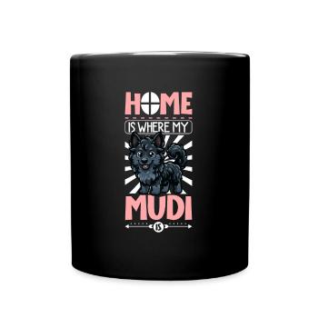 Accueil - Mudi - Mug uni - noir - Devant