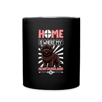Accueil - Terre-Neuve - Mug uni - noir - Devant