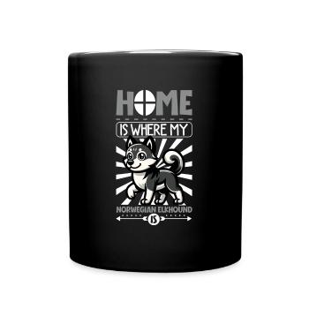 Accueil - Norwegian Elkhound - Mug uni - noir - Devant
