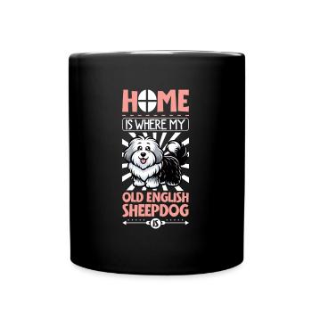 Home - Bobtail - Full Colour Mug - black - Front