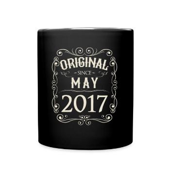 Vintage - Original depuis l'anniversaire de mai 2017 - Mug uni - noir - Devant