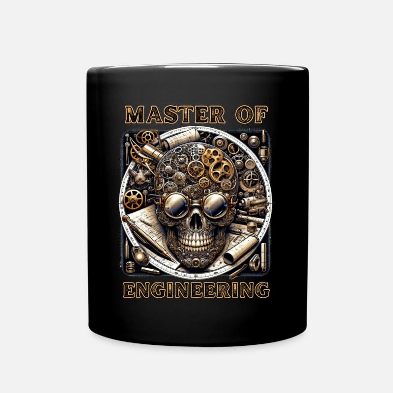 Master of Engineering - Tasse einfarbig - Schwarz