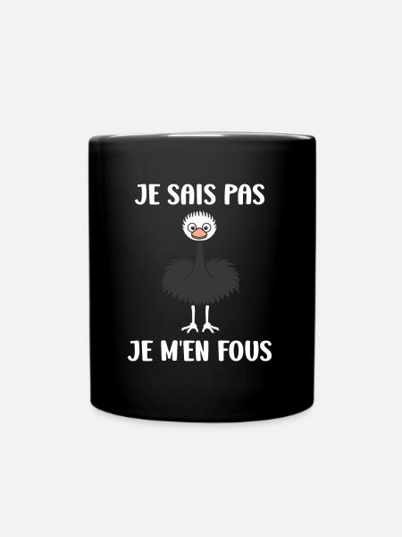 Citation autruche - Mug uni - noir