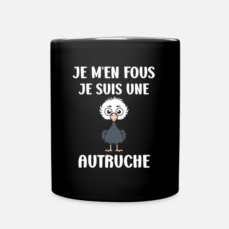 Citation autruche - Mug uni - noir