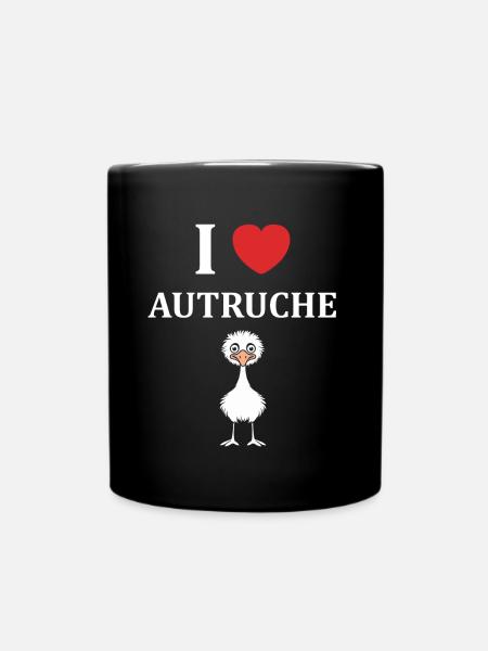 Strauß Zitat - Tasse einfarbig - Schwarz