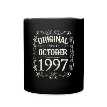 Vintage - Original depuis l'anniversaire d'octobre 1997 - Mug uni - noir - Devant