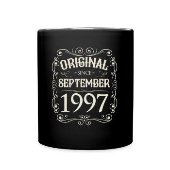 Vintage - Original depuis l'anniversaire de septembre 1997 - Mug uni - noir - Devant