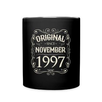 Vintage - Original depuis l'anniversaire de novembre 1997 - Mug uni - noir - Devant