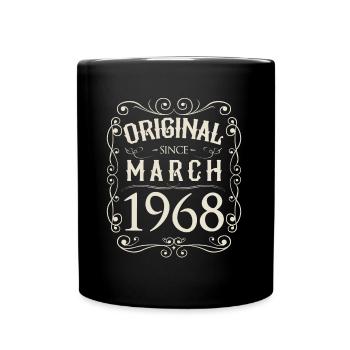Vintage - Original depuis l'anniversaire de mars 1968 - Mug uni - noir - Devant