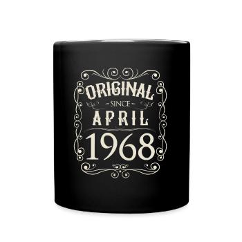 Vintage - Original depuis l'anniversaire d'avril 1968 - Mug uni - noir - Devant
